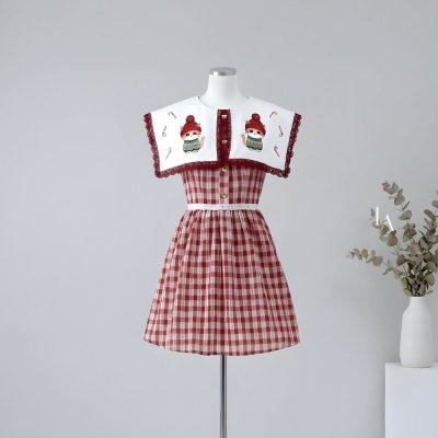 [LALAPIS] มินิเดรส คริสต์มาสแคโรล (LA365)