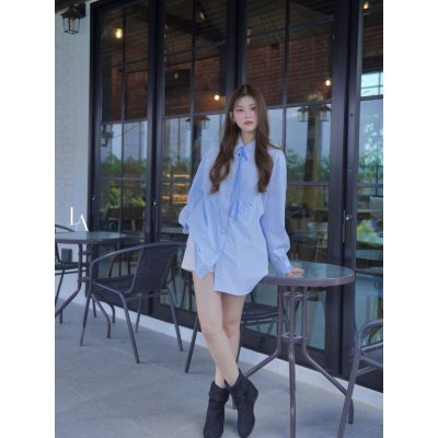 [LALAPIS ] เสื้อเชิ้ต ลูนา รัฟเฟิล วินเทจ (LA357)