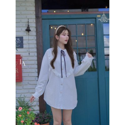 [LALAPIS ] เสื้อเชิ้ต ลูนา รัฟเฟิล วินเทจ (LA357)