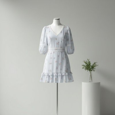 [LALAPIS ] มินิเดรส สปินไทม์ เดรส มินิมอล (LA348)