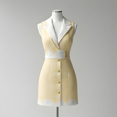 [LALAPIS ] มินิเดรส สตาร์ไลท์ มินิมอล (LA334)