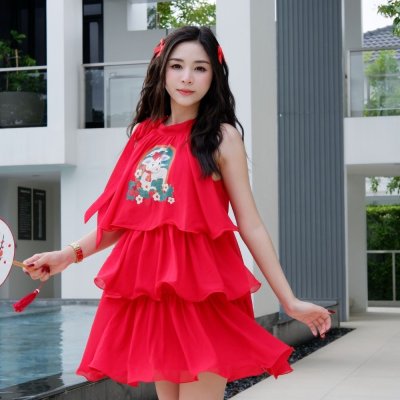 [LALAPIS ] มินิเดรส บา บา ชีบ ชิลลี้ง (LA349)