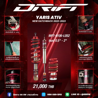 drift-toyota yaris ativ new hatchback 2022+