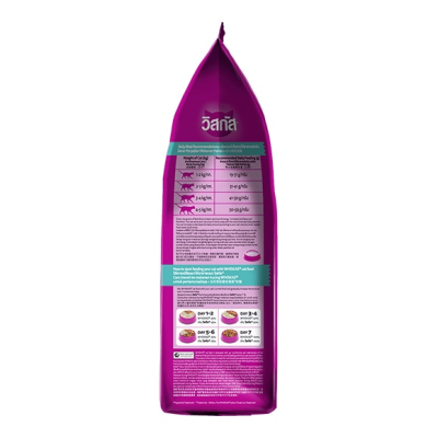 Whiskas Indoor วิสกัส สูตรแมวโตเลี้ยงในบ้าน 1 Kg.