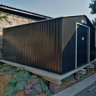 รหัสสินค้า : MS-M005 บ้านเก็บของโลหะ (ขนาด 3.40*3.82*2.10 เมตร) ไม่มีพื้นภายใน