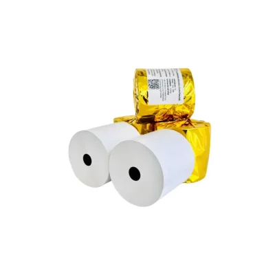 กระดาษใบเสร็จความร้อน ขนาด 80x80 mm. มีแกน BPA Free