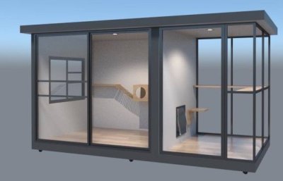 BigBoxDesign รุ่น บ้านกล่องแบบกระจก 2 โซน CODE : BoxM02 L