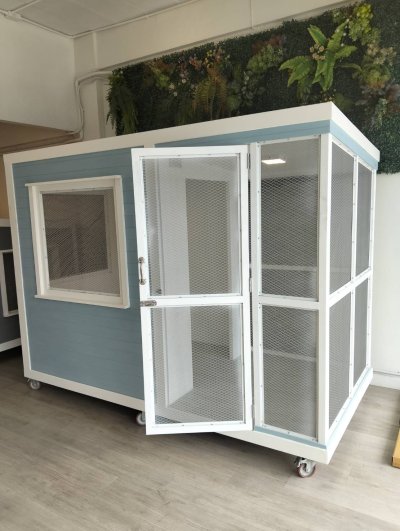 BigBoxDesign รุ่น บ้านแบ่งโซน ตะแกรงเหล็ก+มุ้งลวด CODE : BoxSteel04