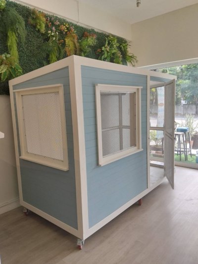 BigBoxDesign รุ่น บ้านแบ่งโซน ตะแกรงเหล็ก+มุ้งลวด CODE : BoxSteel04
