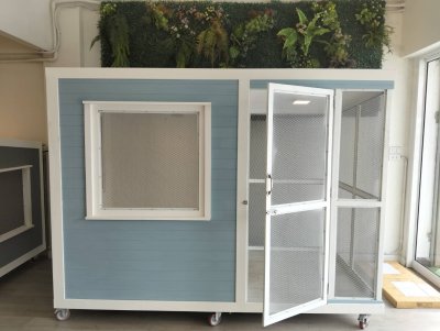 BigBoxDesign รุ่น บ้านแบ่งโซน ตะแกรงเหล็ก+มุ้งลวด CODE : BoxSteel04