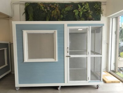 BigBoxDesign รุ่น บ้านแบ่งโซน ตะแกรงเหล็ก+มุ้งลวด CODE : BoxSteel04