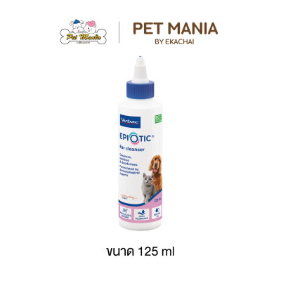 Virbac Epi-Otic น้ำยาเช็ดทำความสะอาดหูสุนัขและแมว 125 ml