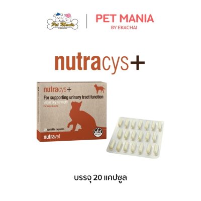 Nutracys+ Supporting Urinary Tract Funtion สุขภาพที่ดีของระบบทางเดินปัสสาวะ 20Capsules