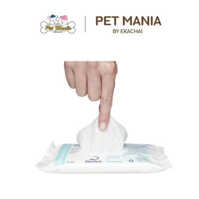 Dechra MalAcetic wet wipes 25 ชิ้น ผ้าเช็ดทำความสะอาดแบบเปียกช่วยปรับสภาพผิวให้เหมาะสมต่อความสม ของจุลชีพ