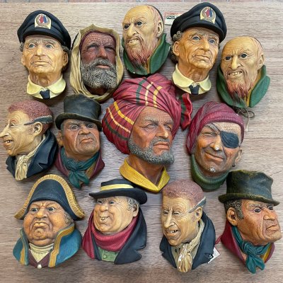 Vintage BOSSONS Chalkware "Smuggler The Pirate 1967" Wall Hanging Ornament