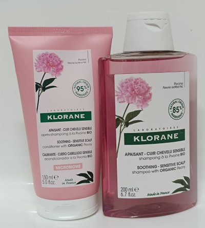 Klorane Soothing Shampoo with Organic Peony for Sensitive Scalps