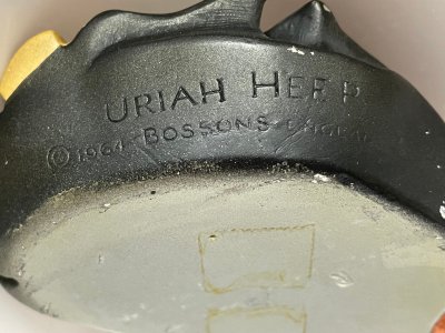 Vintage Bossons Uriah Heep Chalkware Head 1960's Congleton England