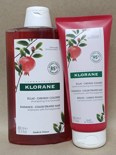 Klorane Duo Shampoo+Conditioner Pomegranate Radiance Colored Hair