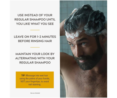 Just For Men Control GX Grey Reducing 2 in 1 Shampoo and Conditioner 118ml แชมพูย้อมผม ผมหงอก จากอเมริกา