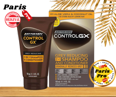 Just For Men Control GX Grey Reducing 2 in 1 Shampoo and Conditioner 118ml แชมพูย้อมผม ผมหงอก จากอเมริกา