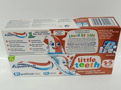 Aquafresh Kids Toothpaste, Little Teeth 3-8 Years 75ml
