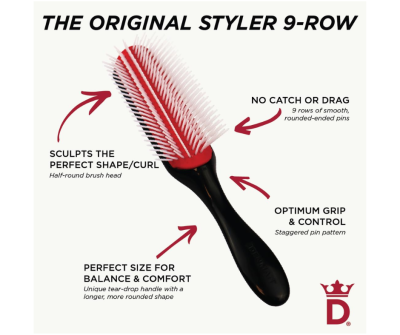 แปรงจัดแต่งผม เดนแมน Denman The Original Styler รุ่น 7 แถว และ 9 แถว Made in UK