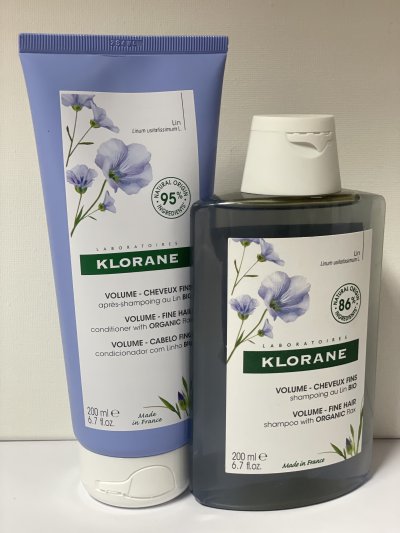 Klorane Volumising Shampoo with Organic Flax Fibre for Fine, Limp Hair