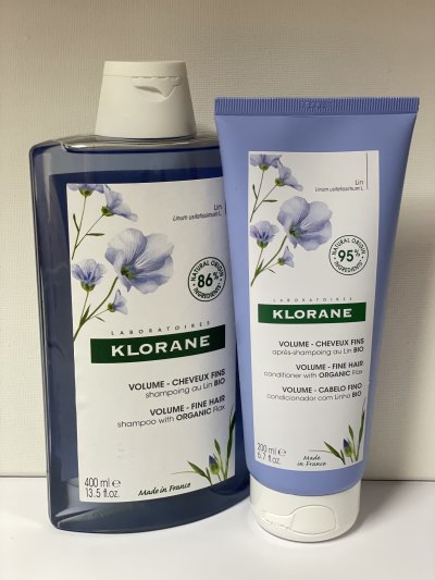 Klorane Volumising Shampoo with Organic Flax Fibre for Fine, Limp Hair