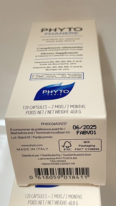 Phyto Phanere 1 x 120 Capsules Duo Pack 2 Bottles (4 Months)