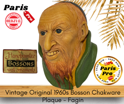Vintage Original 1960s Bosson Chakware Plaque - Fagin