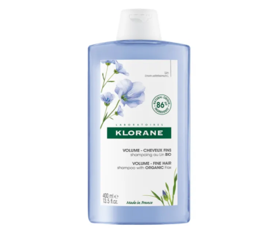 Klorane Volumising Shampoo with Organic Flax Fibre for Fine, Limp Hair