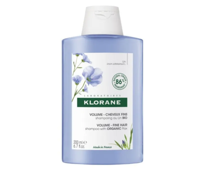 Klorane Volumising Shampoo with Organic Flax Fibre for Fine, Limp Hair