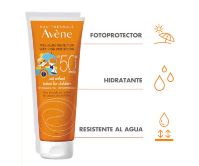 Avene Solaire Children's Milk SPF50+ - Face and Body 250ml