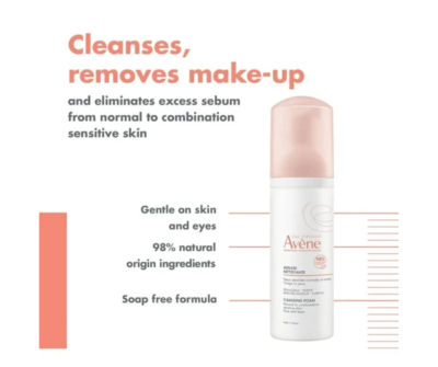 Avène Cleansing Foam 150ml Travel size from France