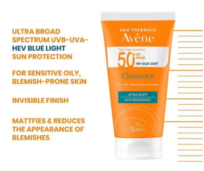 Avene Cleanance Sun Cream SPF50+ For Oily - Acne Prone Skin 50ml