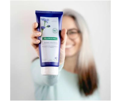 Klorane Anti-Yellowing Shampoo with Organic Centaury for White and Grey Hair