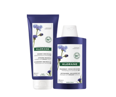 Klorane Anti-Yellowing Shampoo with Organic Centaury for White and Grey Hair