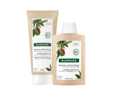 KLORANE CUPUACU BIO - Nutrition and Repair Shampoo Very Dry Hair, 400ml