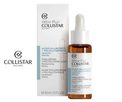 Collistar Pure Actives Hyaluronic + Polyglutamic Acid Serum 30ml from Italy