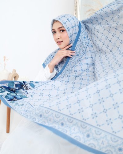 ROSALBA LIMITED SCARF (BLUE) (Voile) SIZE 120