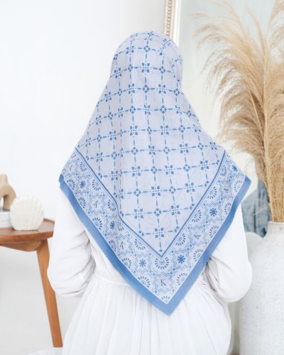 ROSALBA LIMITED SCARF (BLUE) (Voile) SIZE 120