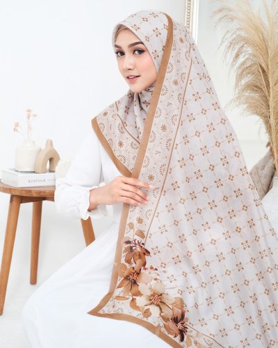 ROSALBA LIMITED SCARF (GOLD) (Voile) SIZE 120