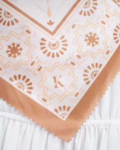 ROSALBA LIMITED SCARF (GOLD) (Voile) SIZE 120