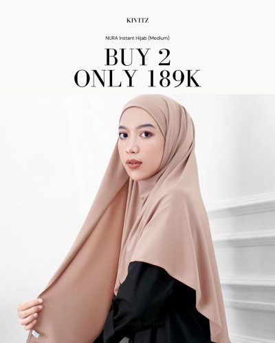 BUNDLING NURA Instant Hijab - Medium