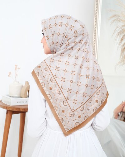 ROSALBA LIMITED SCARF (GOLD) (Voile) SIZE 120