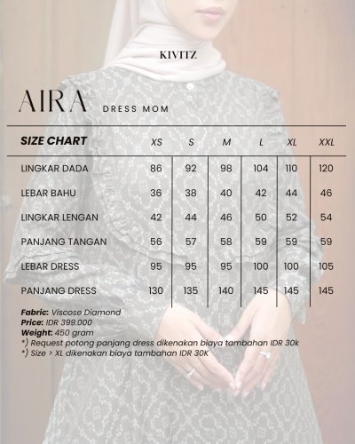 EID 1447H - AIRA DRESS (Olive Grey)