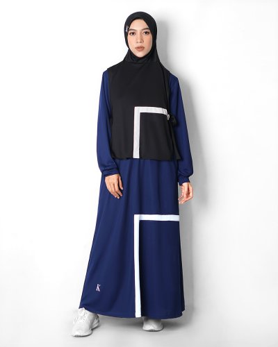 KHAULA DRESS - NAVY