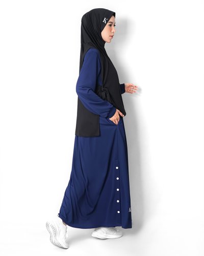 KHAULA DRESS - NAVY