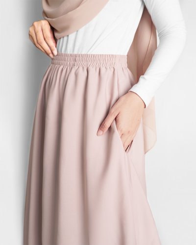 YUMNA FULL SKIRT - Beige