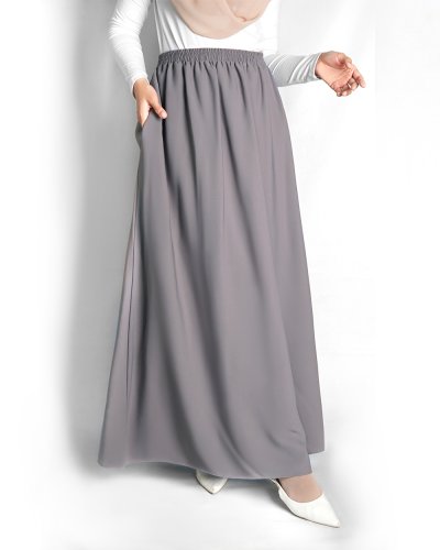 YUMNA FULL SKIRT - Grey Purple